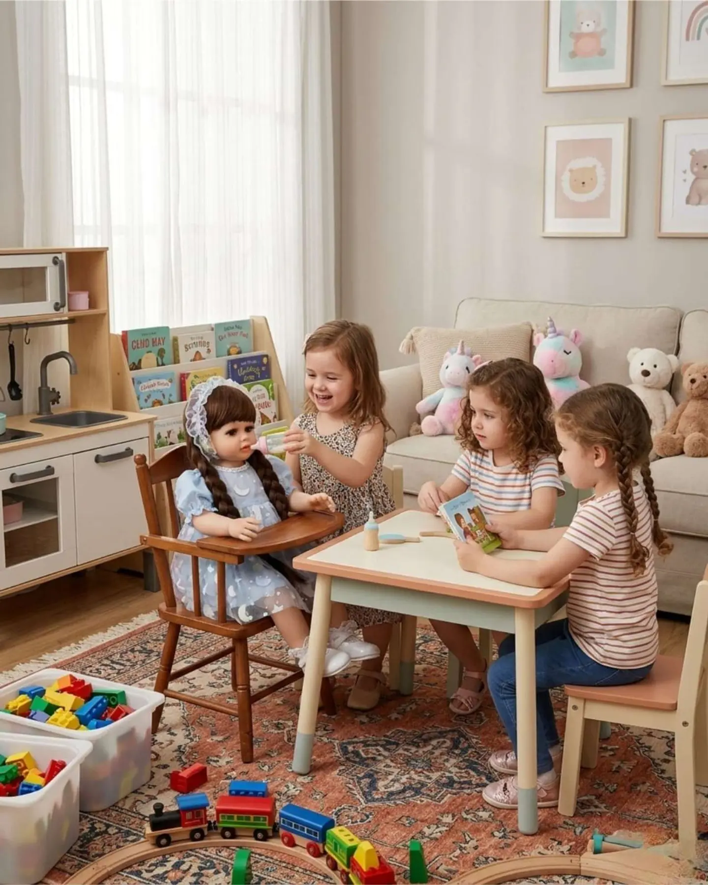 Muñeca Reborn Realista 55 cm 100% Silicona Suave + Accesorios 4