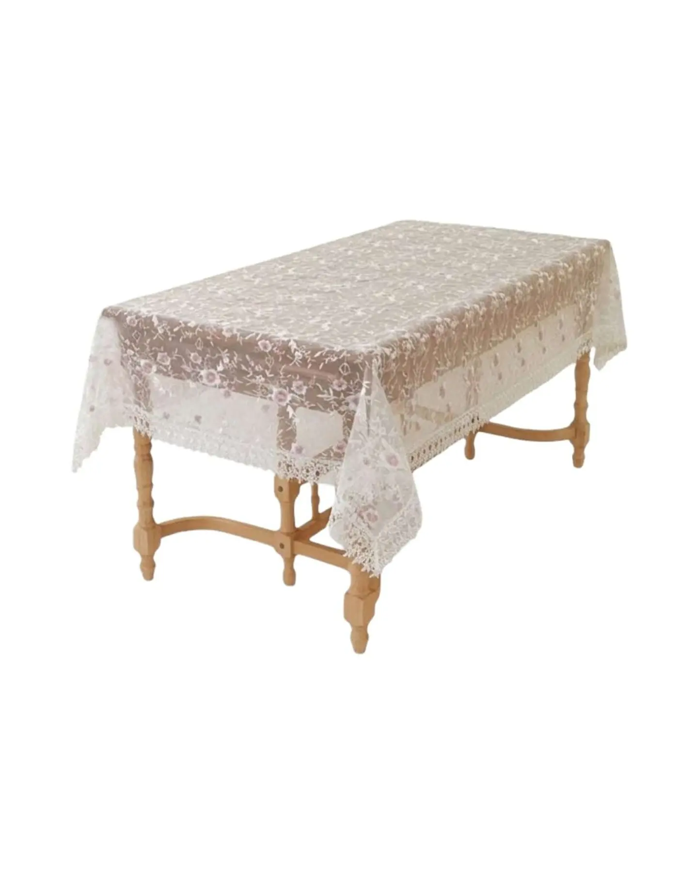 Mantel de Encaje Bordado Premium 150x220cm 6