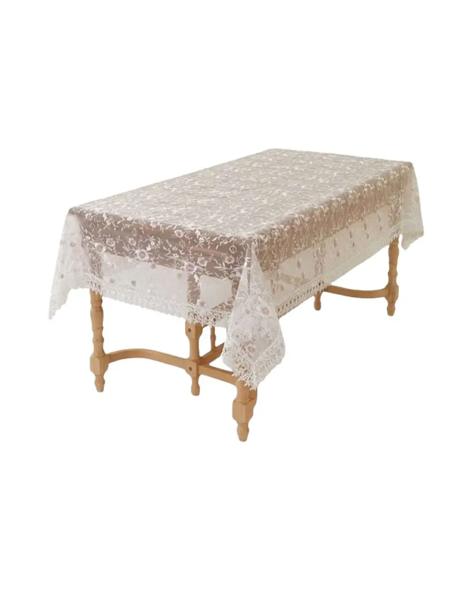 Mantel de Encaje Bordado Premium 150x220cm 6