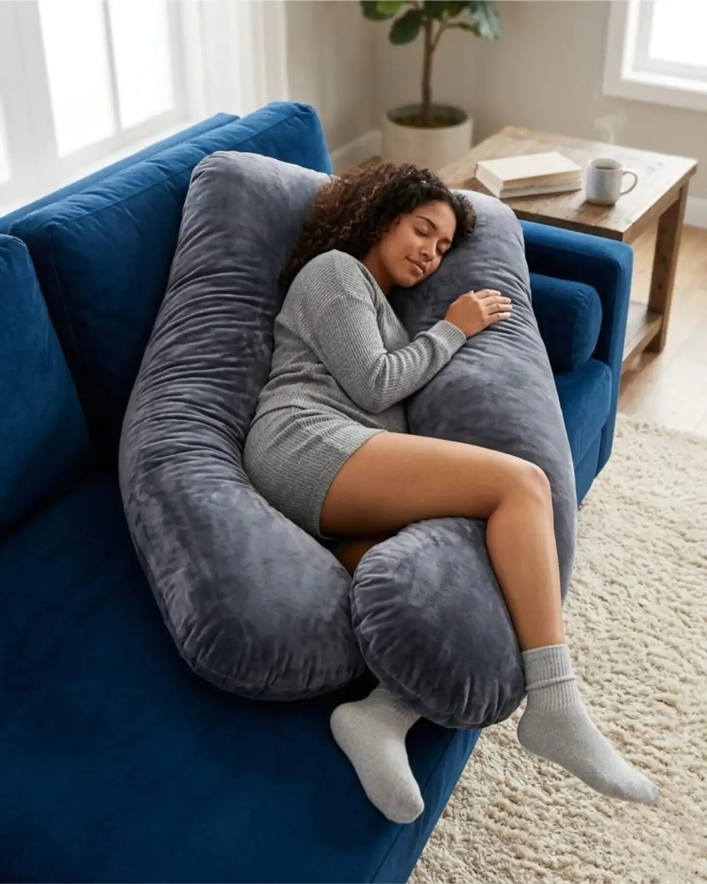 Almohada de Lactancia y Embarazo Multifuncional Ergonómica 1