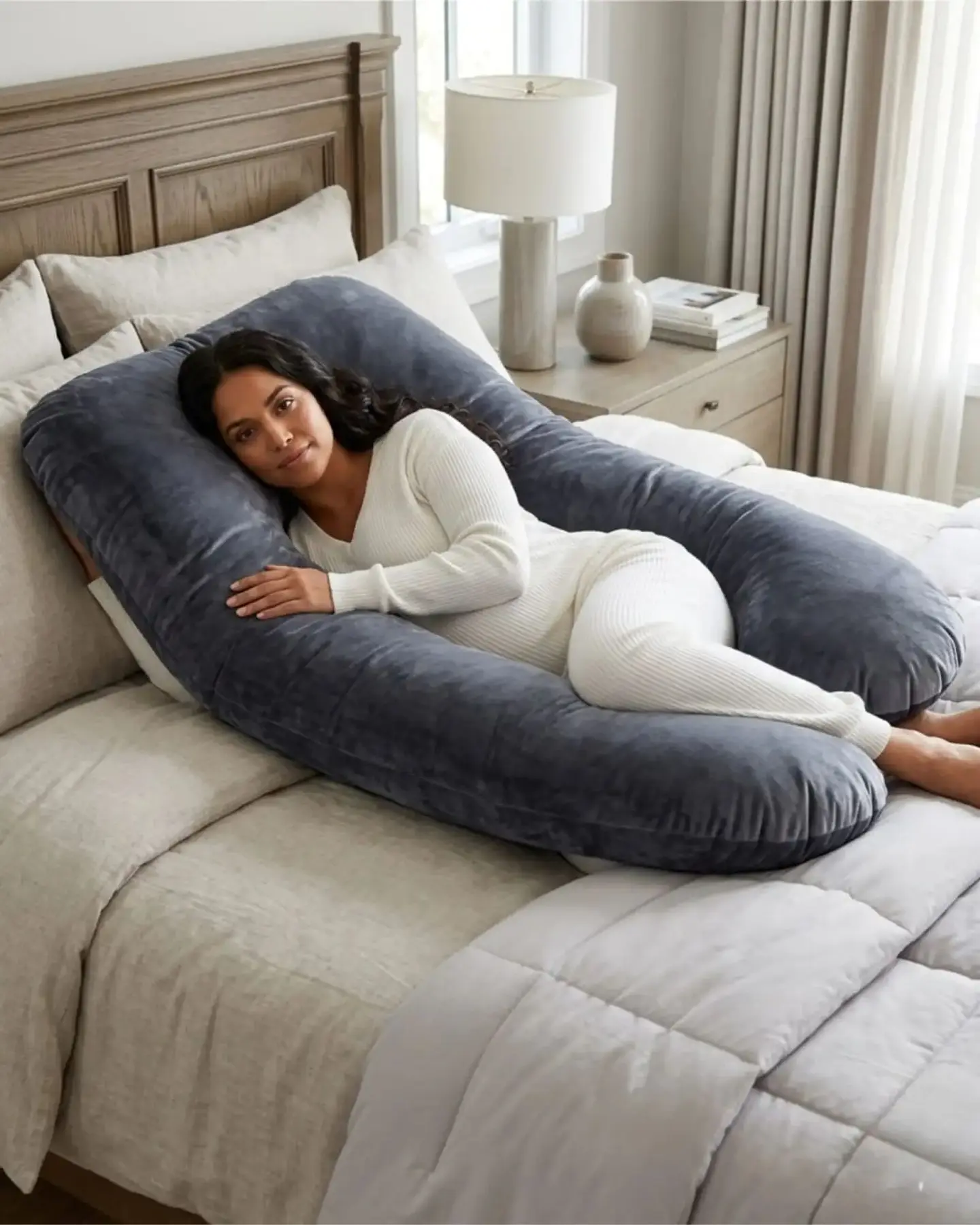 Almohada de Lactancia y Embarazo Multifuncional Ergonómica 2