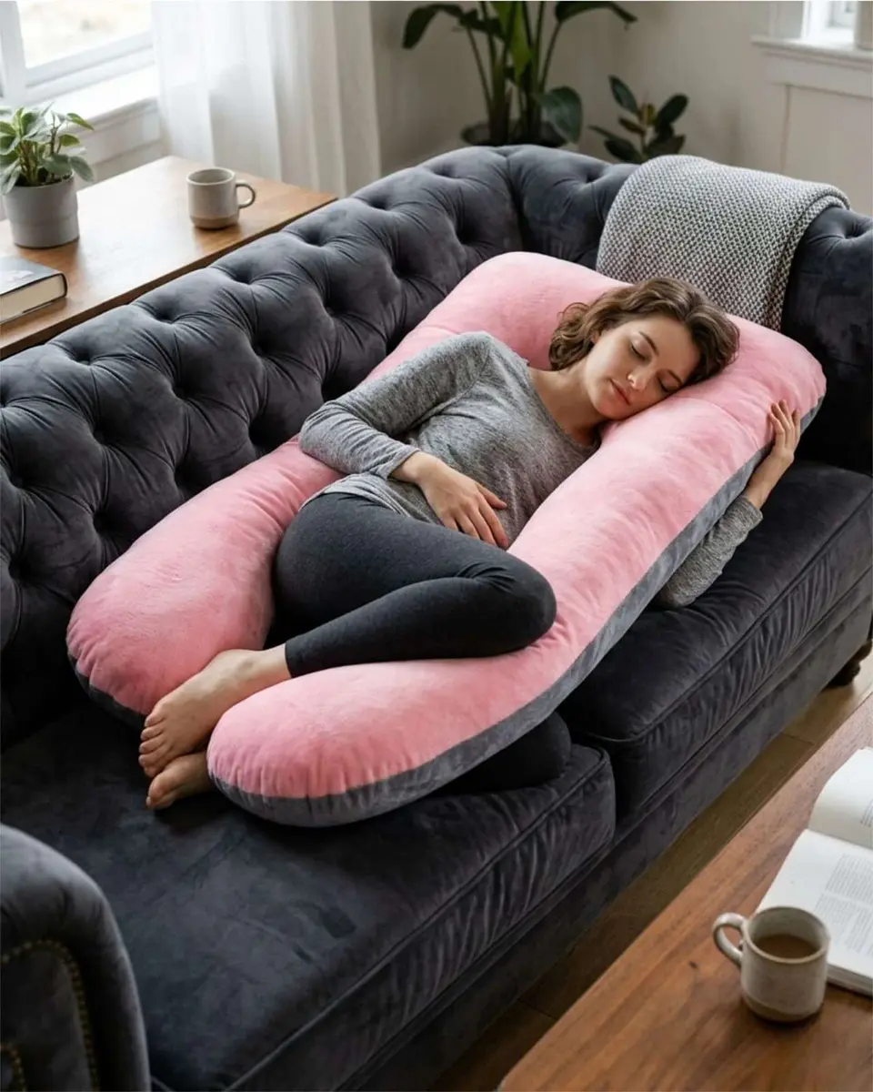 Almohada de Lactancia y Embarazo Multifuncional Ergonómica 1
