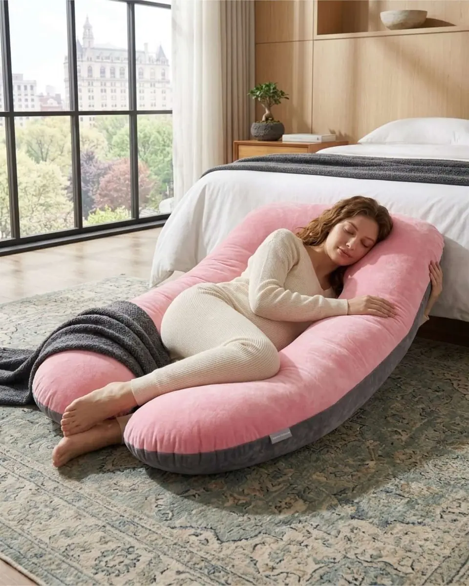 Almohada de Lactancia y Embarazo Multifuncional Ergonómica 3