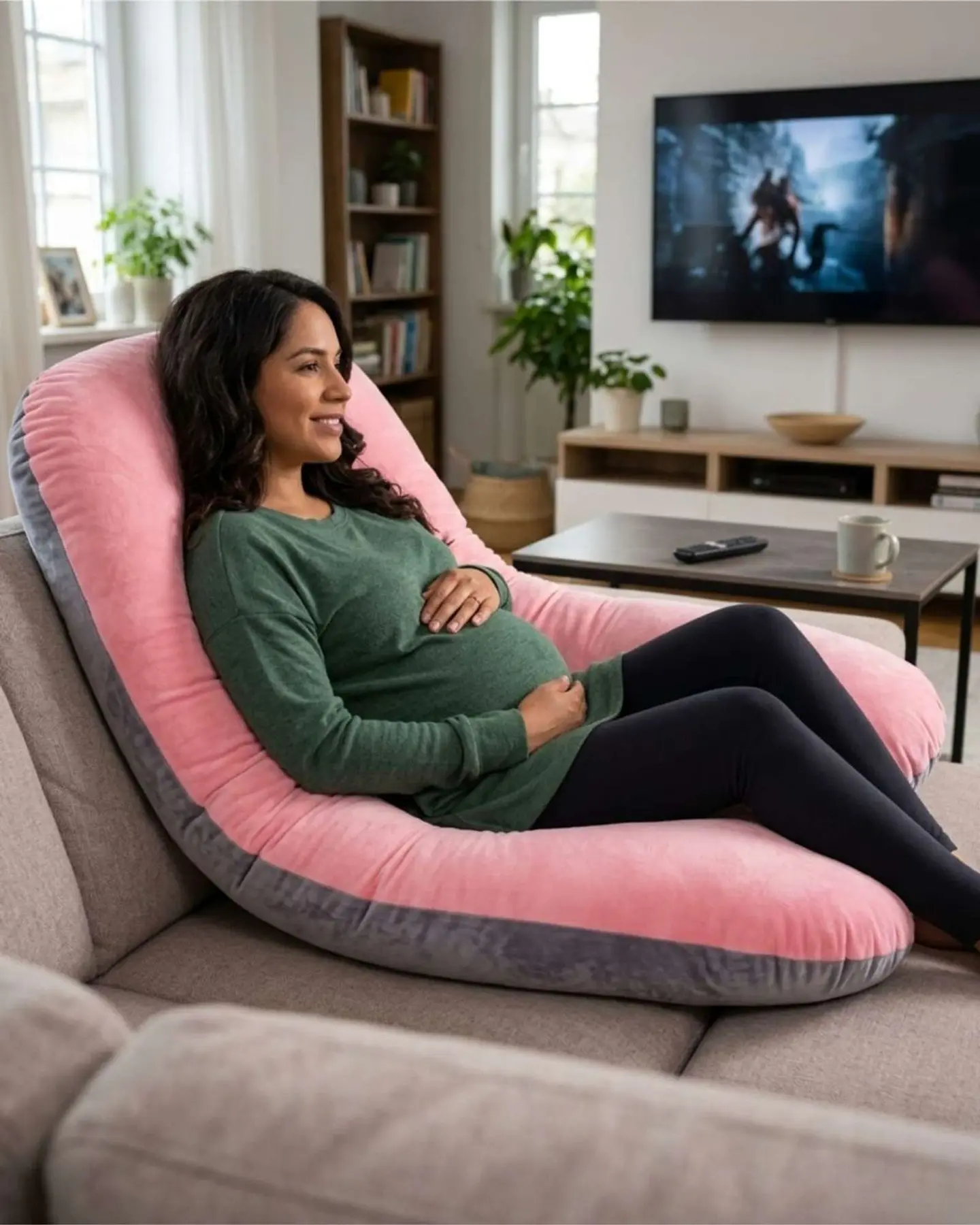 Almohada de Lactancia y Embarazo Multifuncional Ergonómica 4