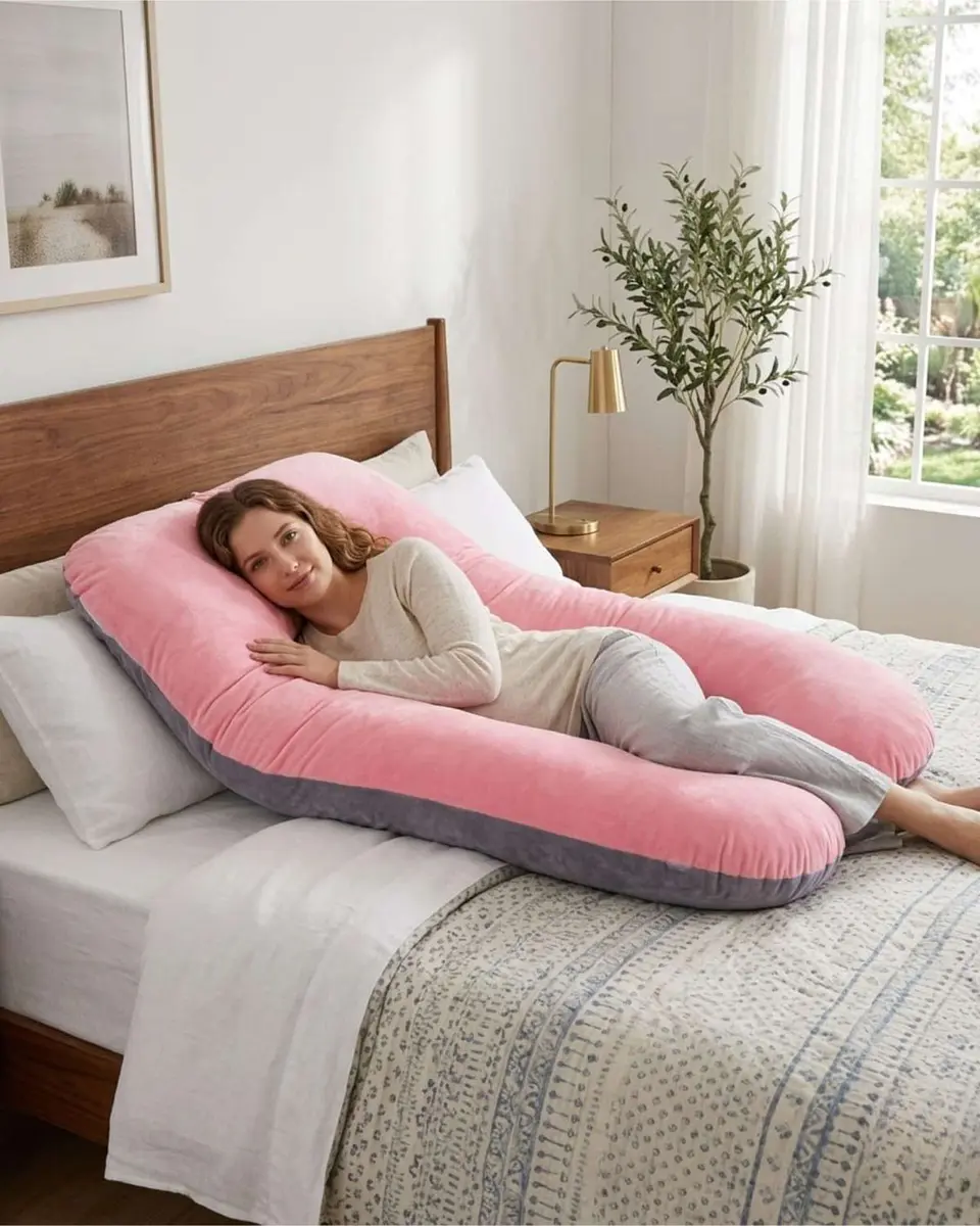 Almohada de Lactancia y Embarazo Multifuncional Ergonómica 5