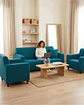 Juego de Fundas para Sillones 3+1+1 Diseño Hojas Elásticas y Lavables - Miniatura 1