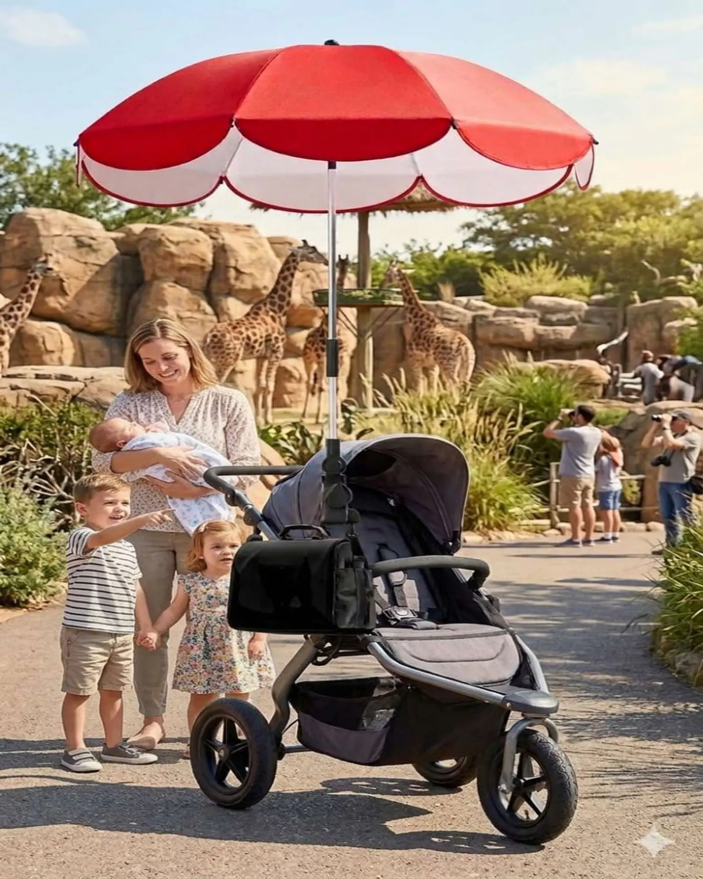 Sombrilla para Coche de Bebé con Protección Universal y Flexible 2