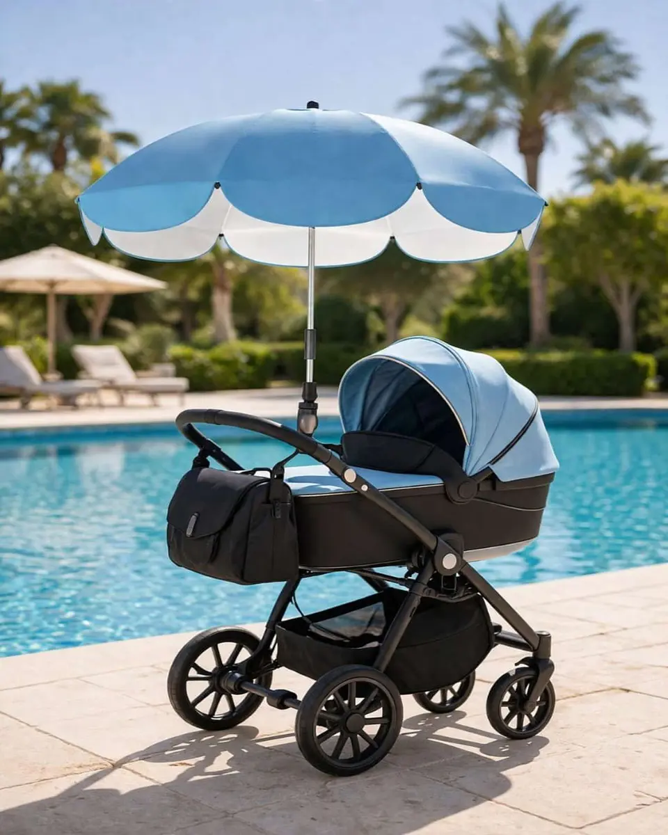 Sombrilla para Coche de Bebé con Protección Universal y Flexible 1
