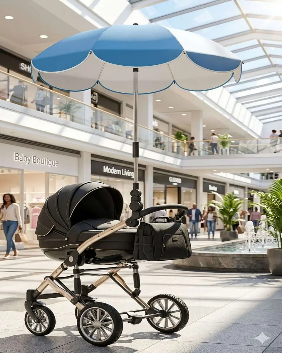 Sombrilla para Coche de Bebé con Protección Universal y Flexible 2