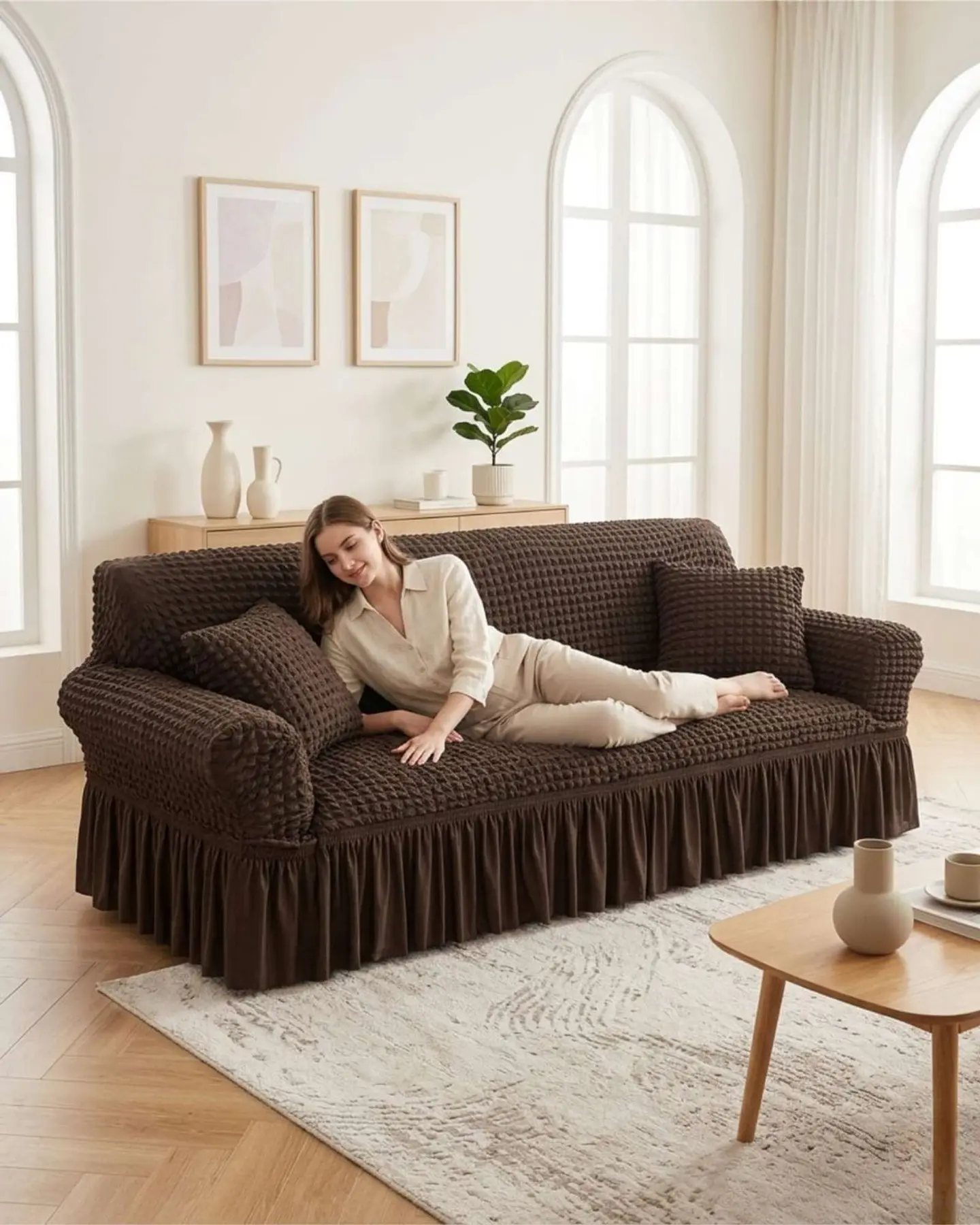 Protector De Sillón Turco 1 Cuerpo Diseño Elegante 3