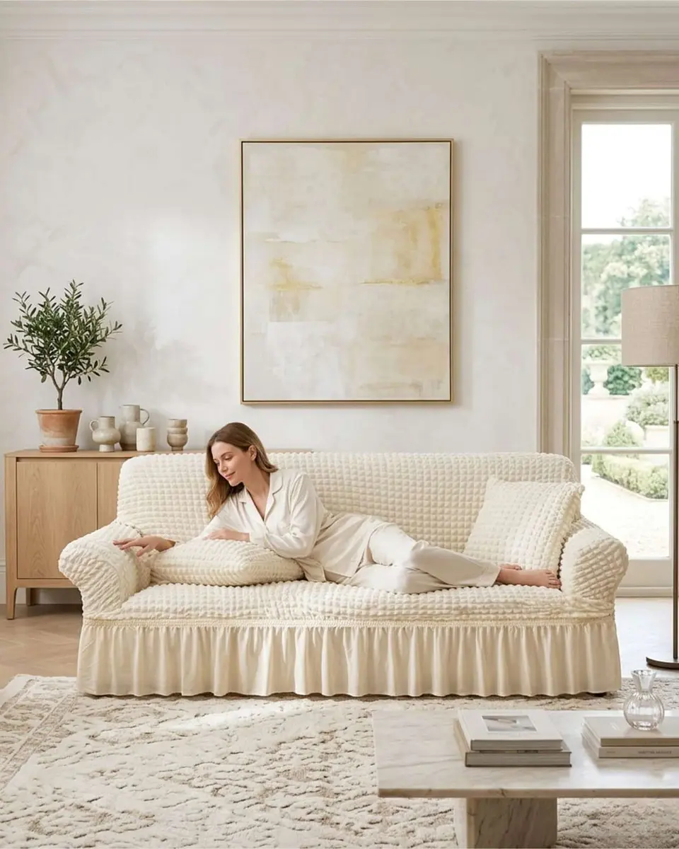 Protector De Sillón Turco 1 Cuerpo Diseño Elegante 3