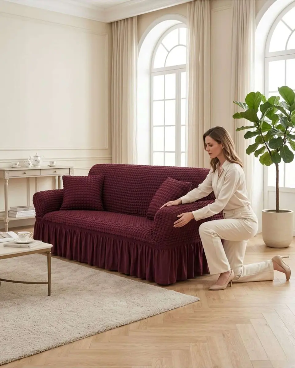 Protector De Sillón Turco 1 Cuerpo Diseño Elegante 4
