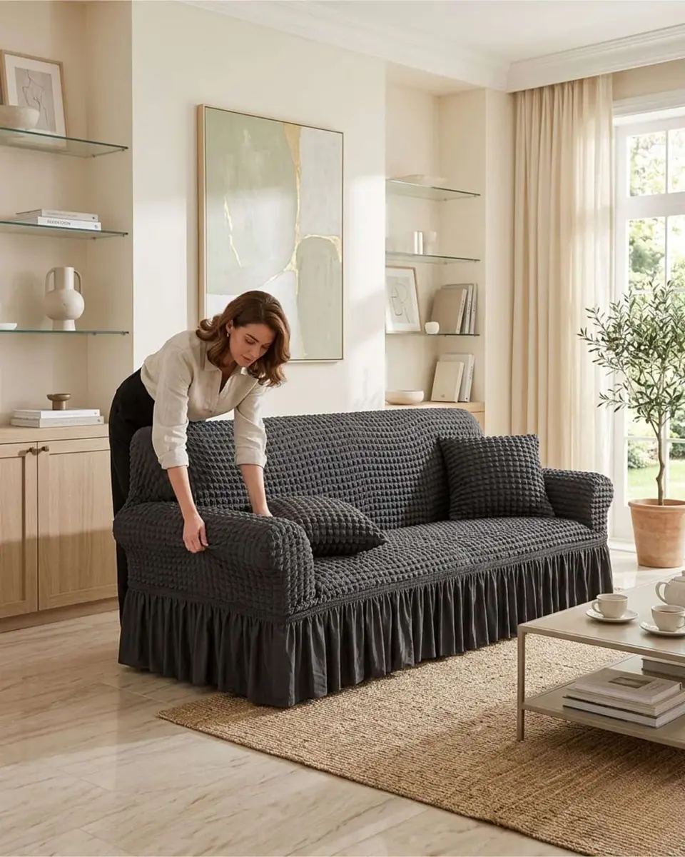 Protector De Sillón Turco 1 Cuerpo Diseño Elegante 1