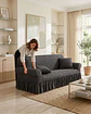 Protector De Sillón Turco 3 Cuerpos Diseño Elegante - Miniatura 1