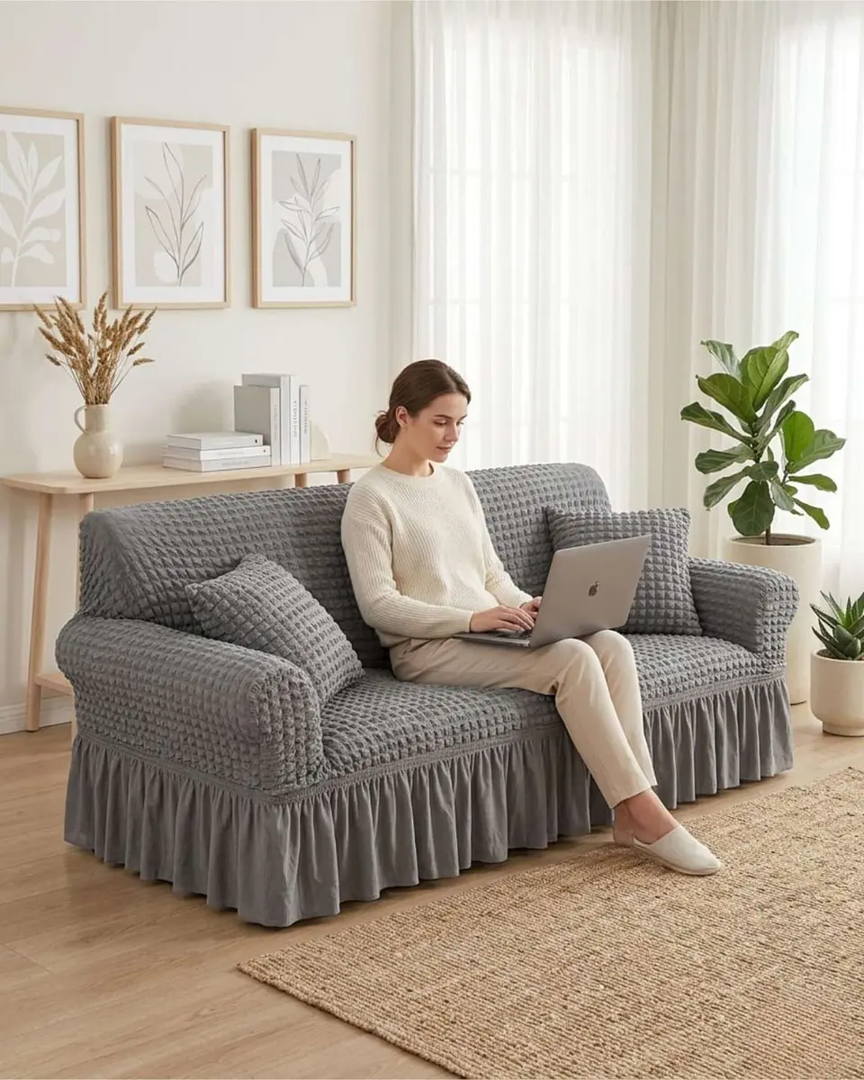 Protector De Sillón Turco 3 Cuerpos Diseño Elegante 1