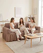 Protector De Sillón Turco 3 Cuerpos Diseño Elegante - Miniatura 3