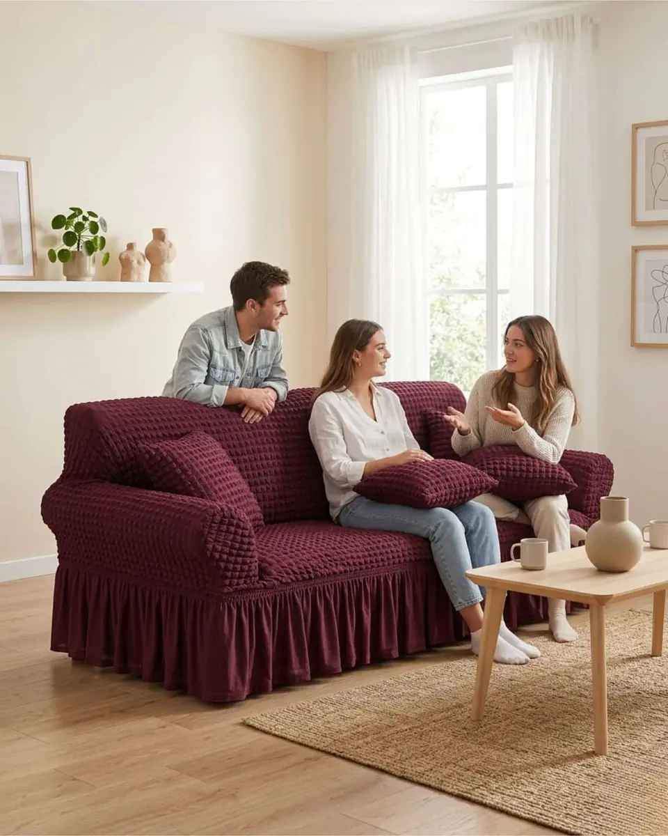 Protector De Sillón Turco 4 Cuerpos Diseño Elegante 1