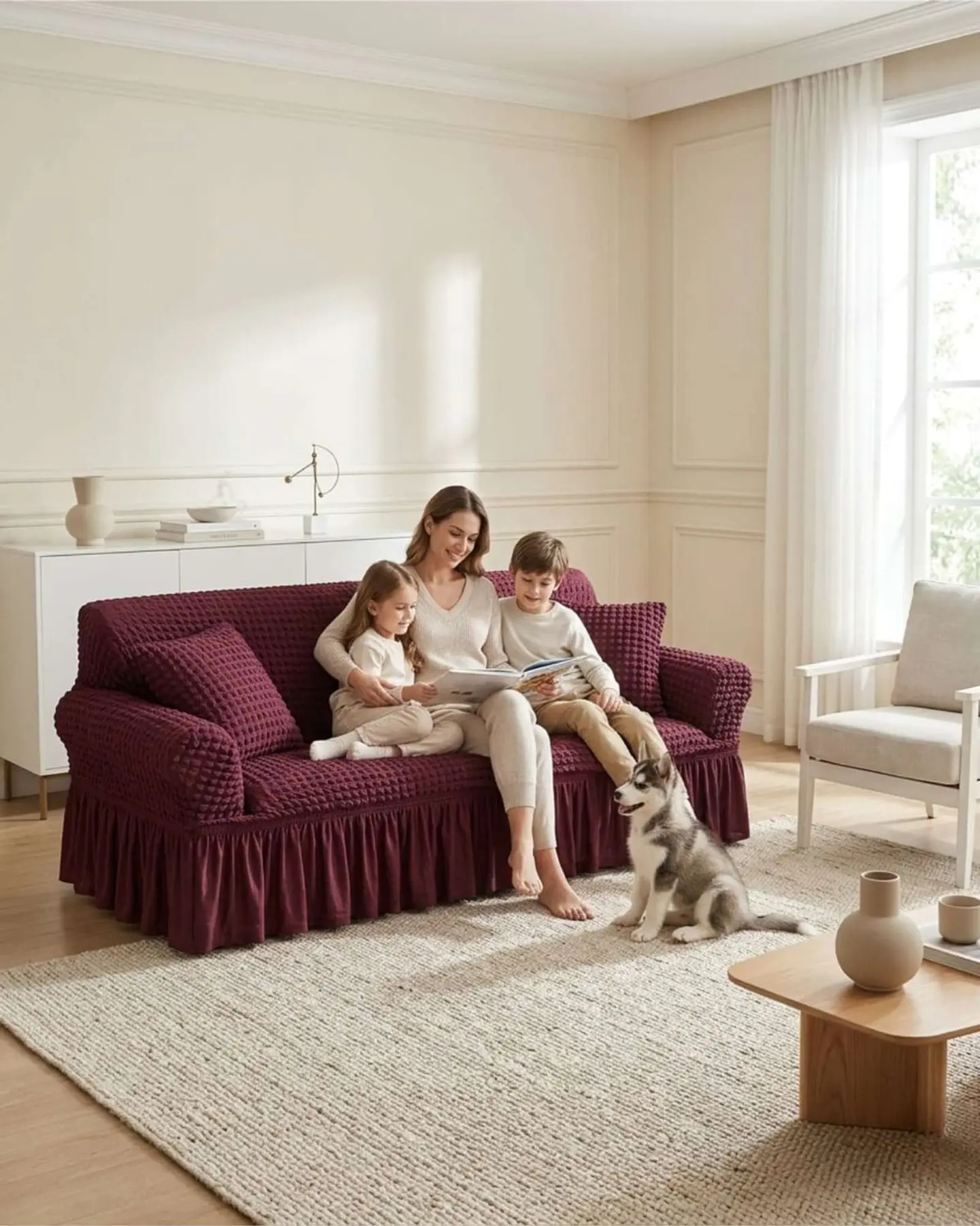 Protector De Sillón Turco 4 Cuerpos Diseño Elegante 5