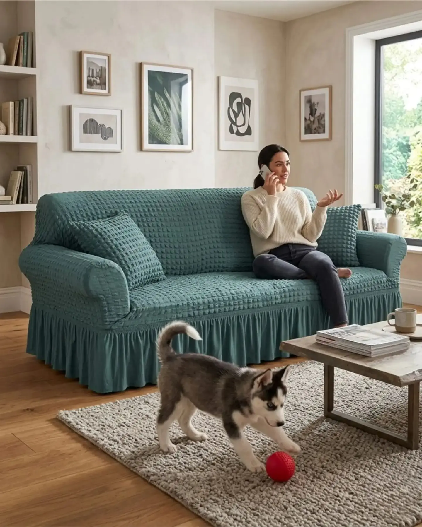 Protector De Sillón Turco 4 Cuerpos Diseño Elegante 1
