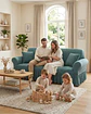 Protector De Sillón Turco 4 Cuerpos Diseño Elegante - Miniatura 3