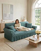 Protector De Sillón Turco 4 Cuerpos Diseño Elegante - Miniatura 4