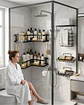 Set Organizador Baño 5 Piezas Adhesivo No Requiere Taladro - Miniatura 1
