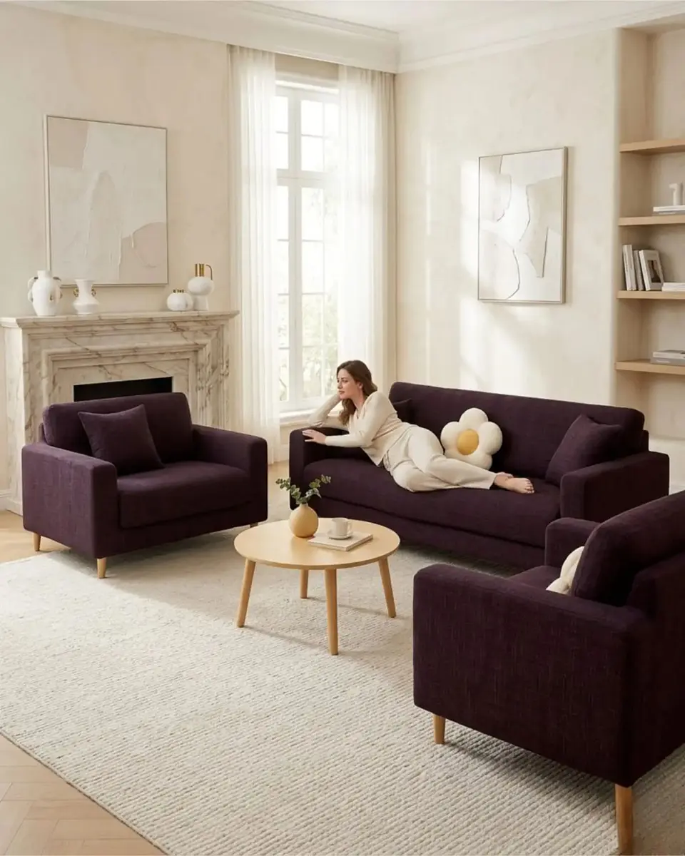 Set Cubre Sillón 3+1+1 Protector de Tela Reforzada - Lavable y Resistente 1