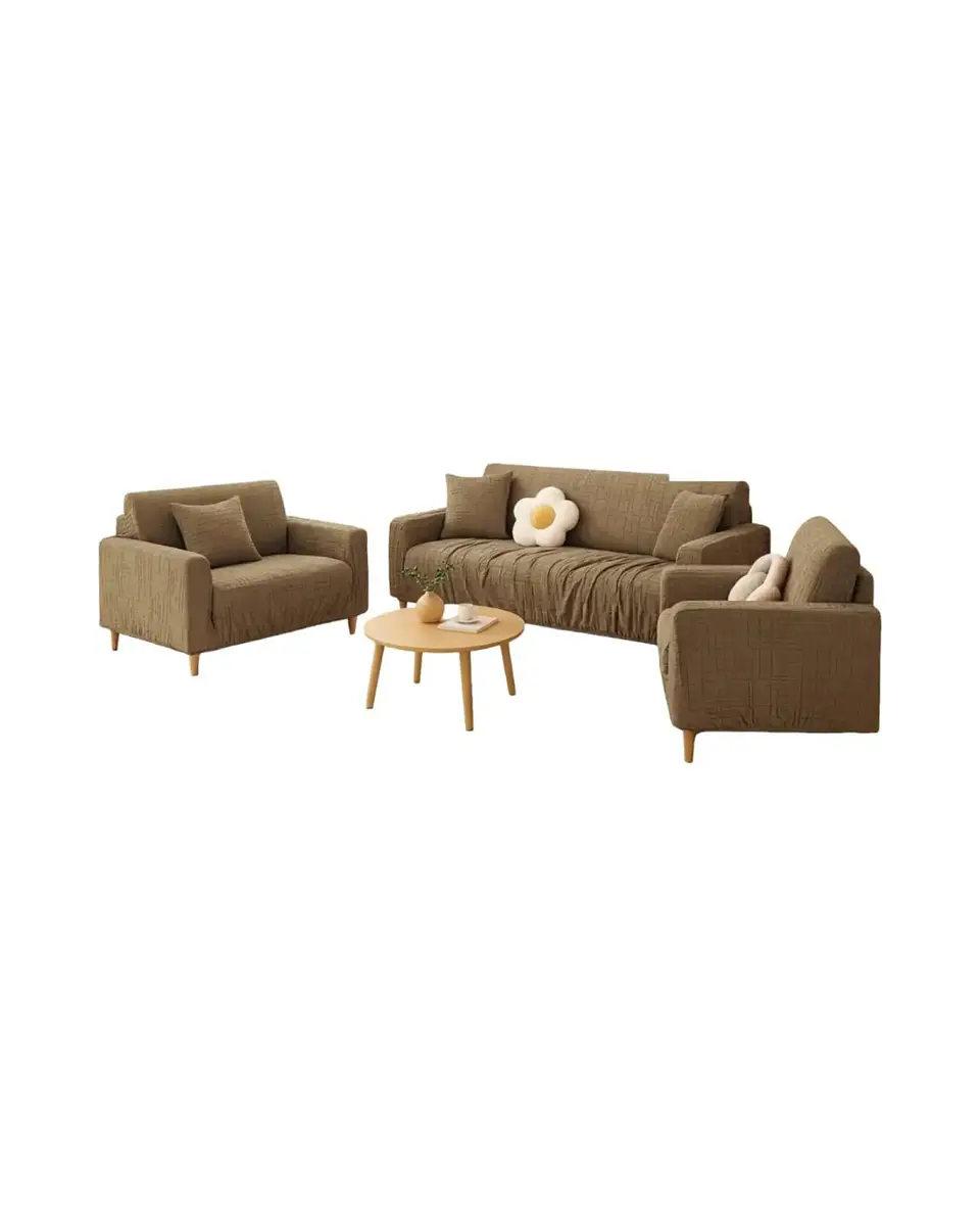 Set Cubre Sillón 3+1+1 Protector de Tela Reforzada - Lavable y Resistente 5