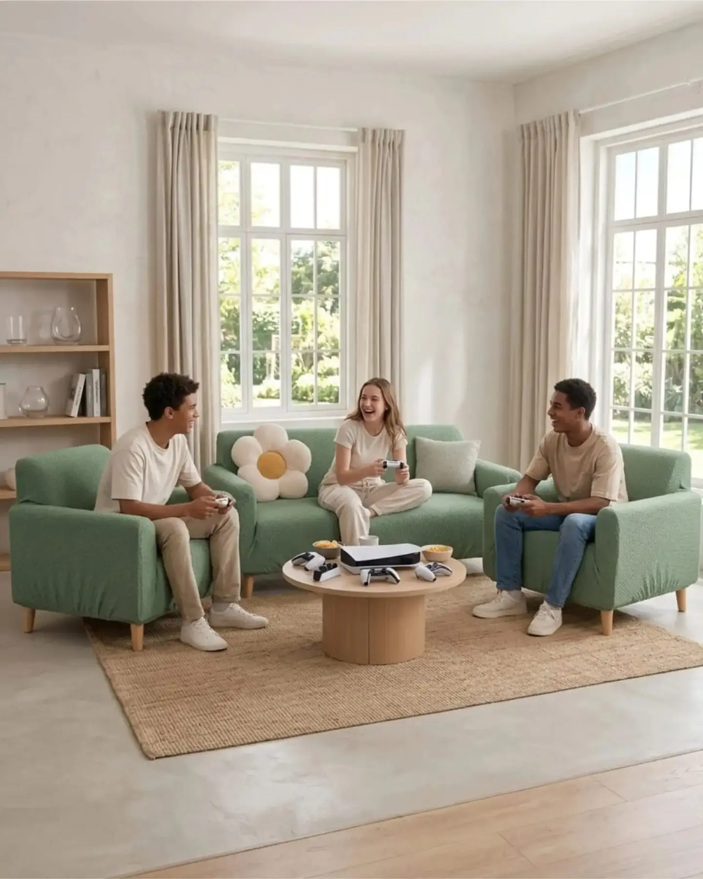 Juego de Cubre Sillón 3+1+1 Texturizado Premium - Ajuste Perfecto 2