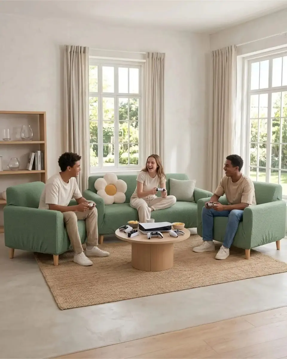 Juego de Cubre Sillón 3+1+1 Texturizado Premium - Ajuste Perfecto 2
