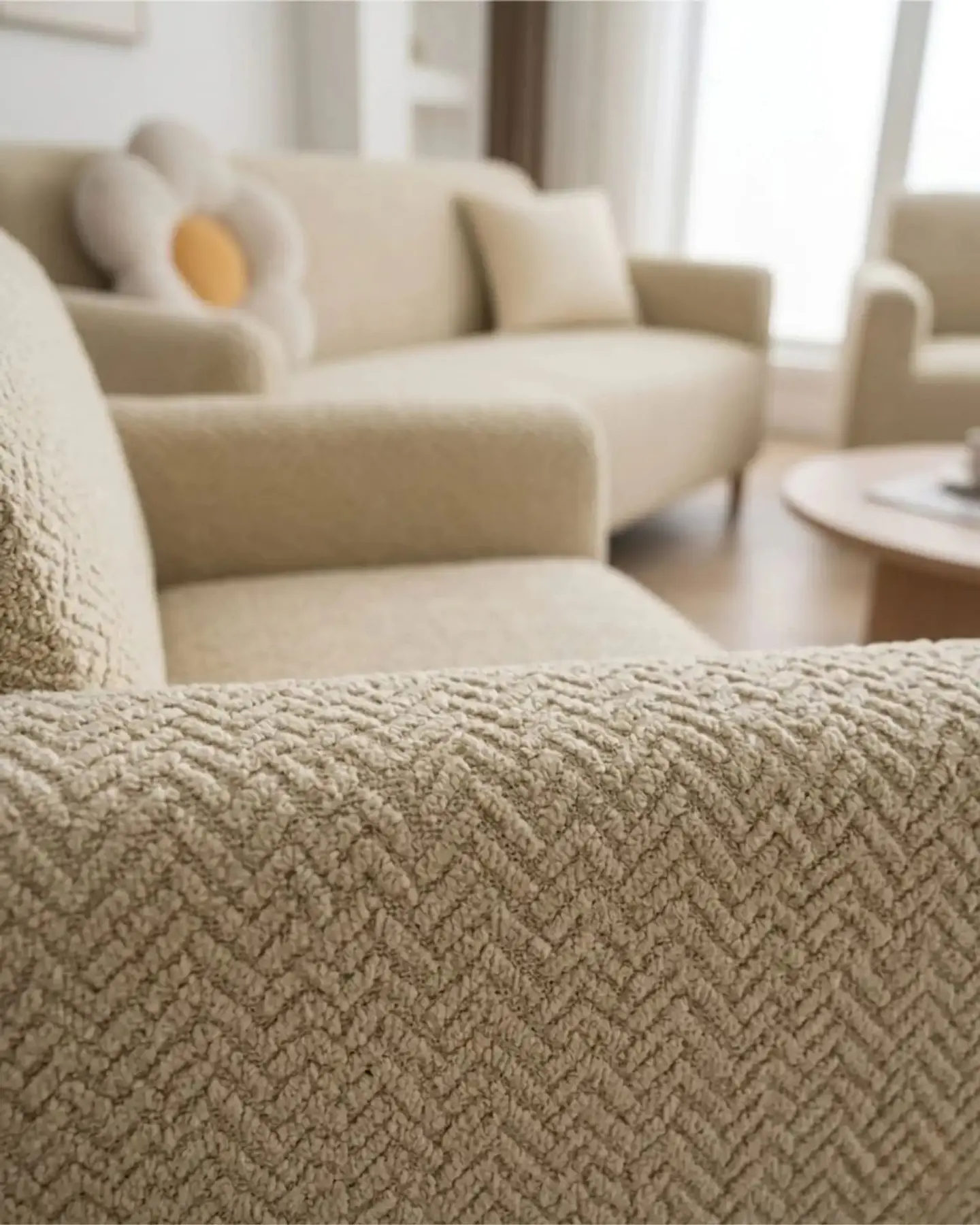 Juego de Cubre Sillón 3+1+1 Texturizado Premium - Ajuste Perfecto 3