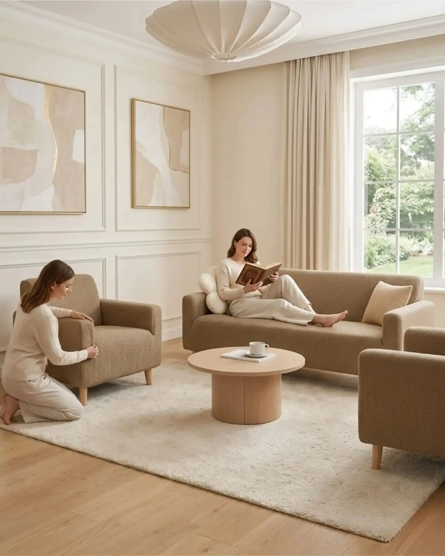Juego de Cubre Sillón 3+1+1 Texturizado Premium - Ajuste Perfecto 1