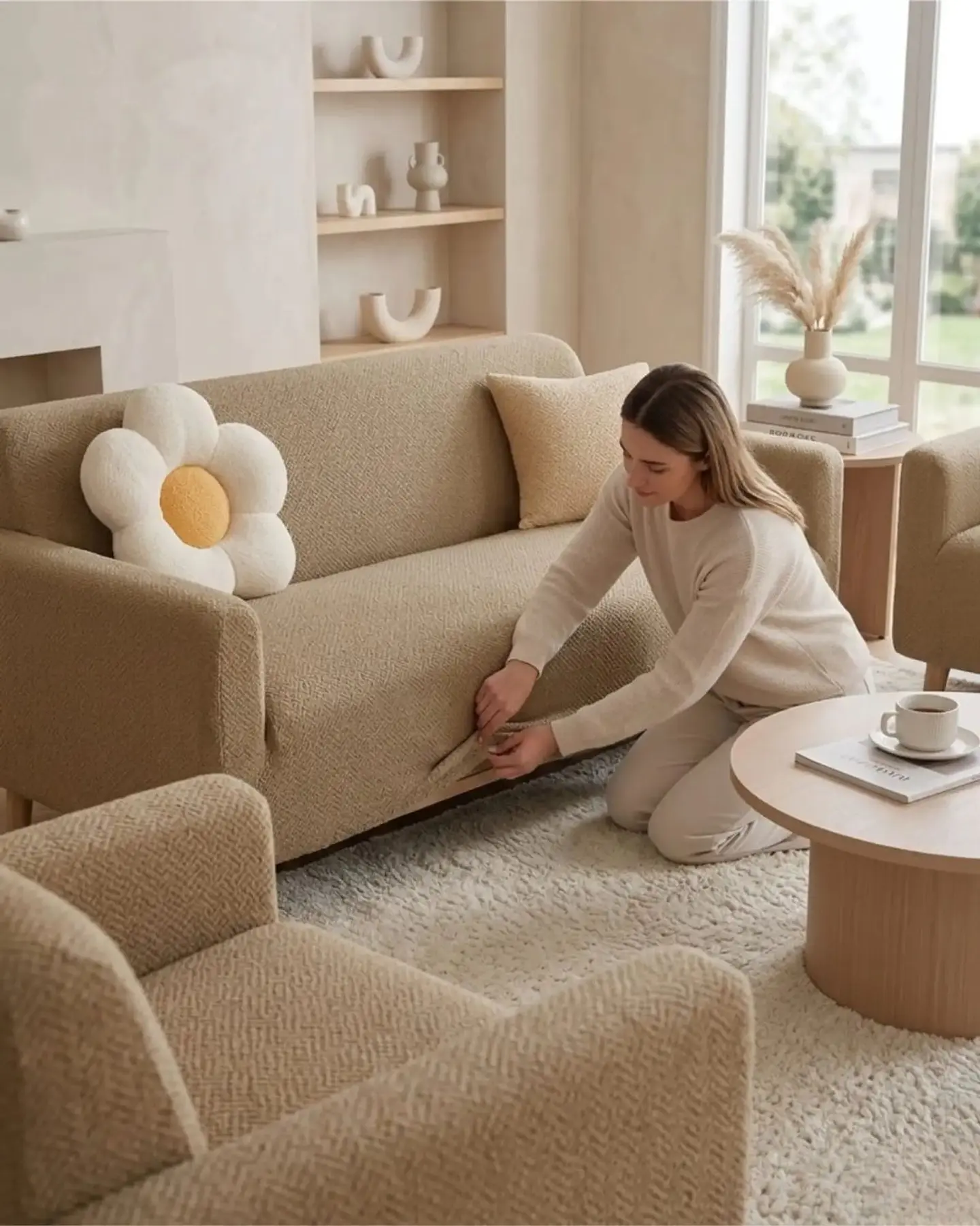Juego de Cubre Sillón 3+1+1 Texturizado Premium - Ajuste Perfecto 5