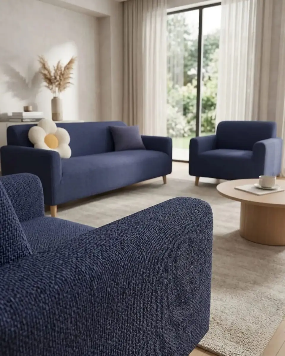 Juego de Cubre Sillón 3+1+1 Texturizado Premium - Ajuste Perfecto 4