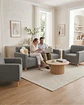 Juego de Cubre Sillón 3+1+1 Texturizado Premium - Ajuste Perfecto - Miniatura 1