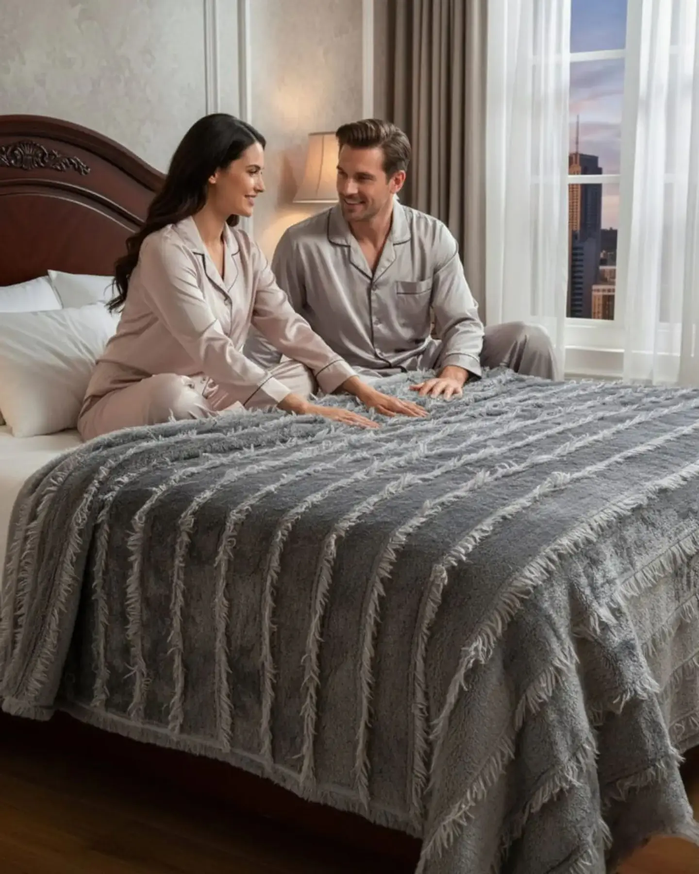 Frazada Soft Premium Estilo Boho Nórdico Plaza y Media Extra Suave y Liviana 1