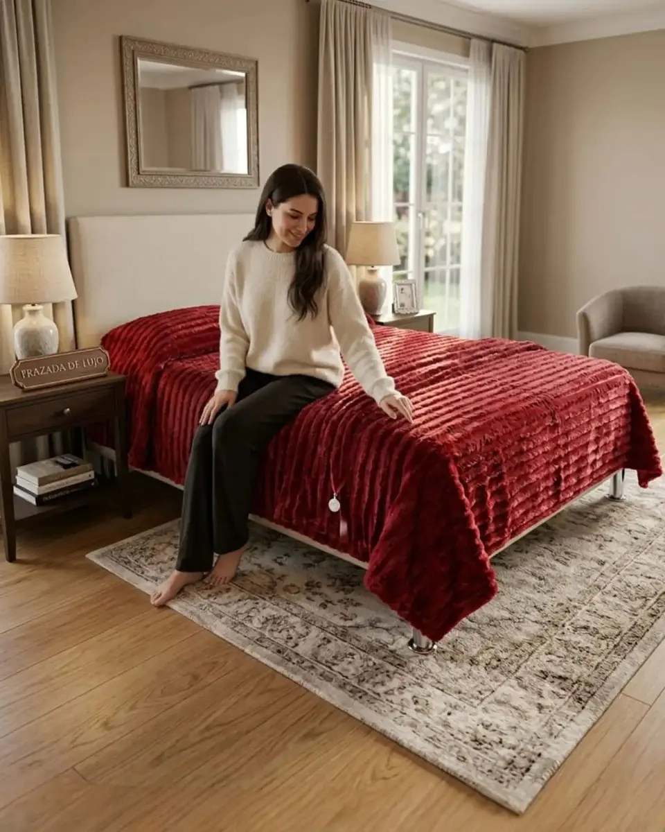 Frazada Soft Premium Estilo Boho Nórdico 2 Plazas Extra Suave y Liviana 1