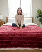 Frazada Soft Premium Estilo Boho Nórdico 2 Plazas Extra Suave y Liviana - Miniatura 2