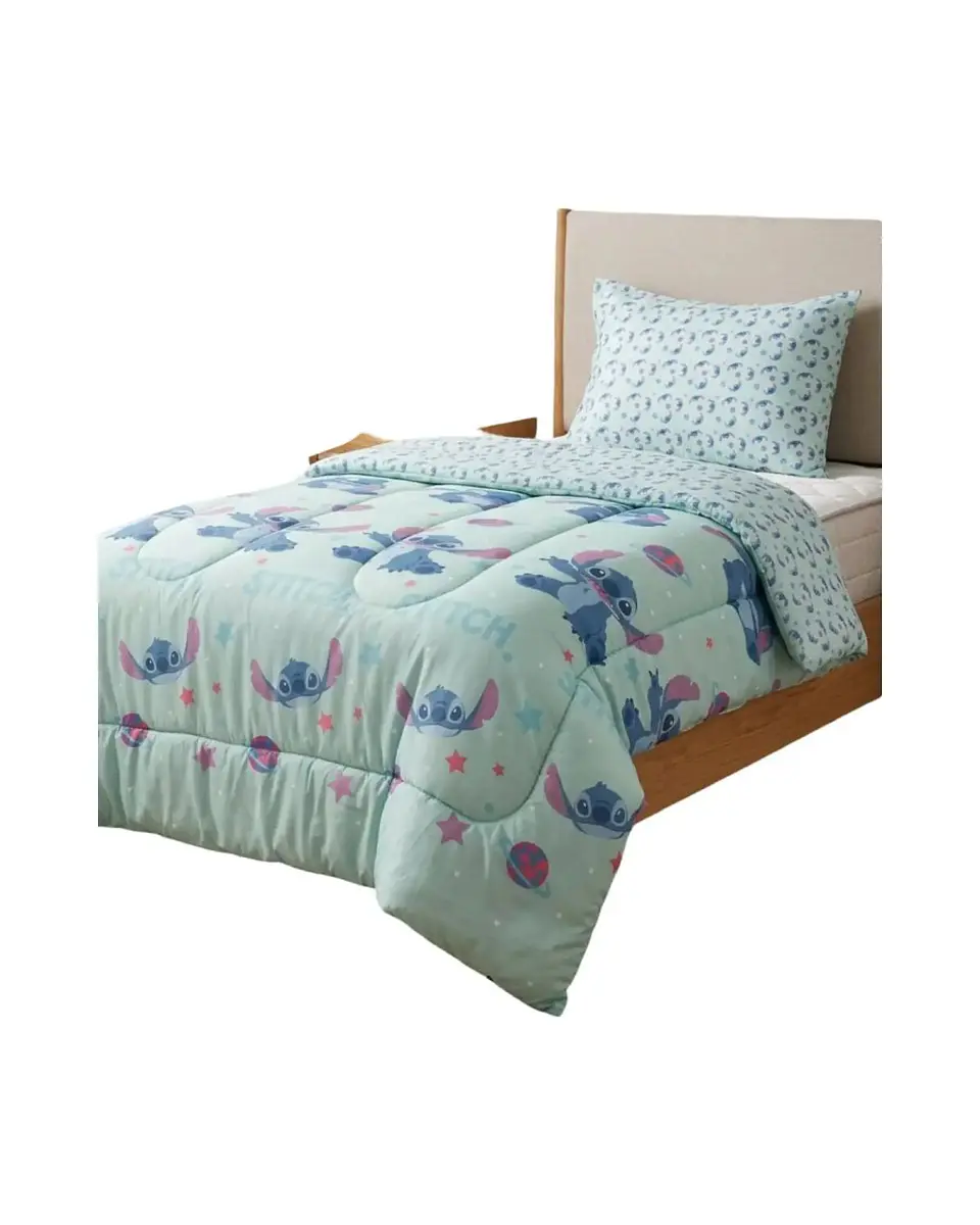 Plumón Oficial Stitch Planeta 1.5 Plazas 3