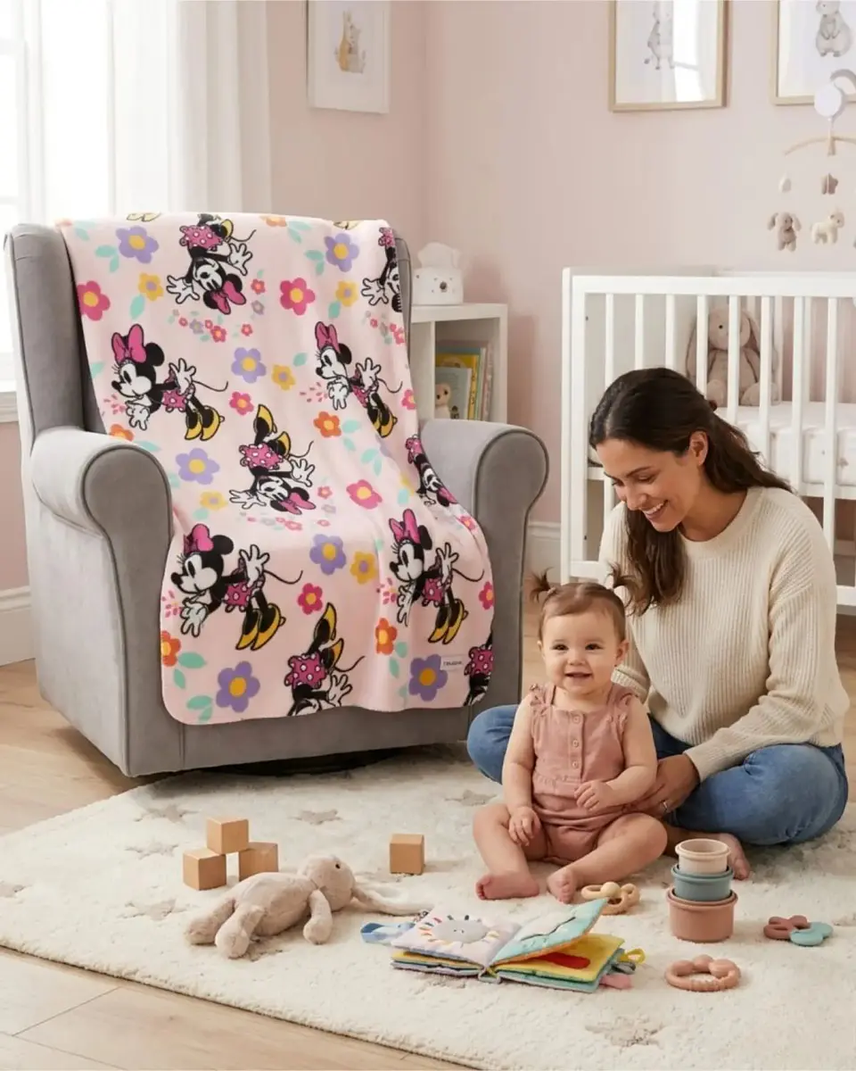 Manta Polar Infantil 115x130 cm Suave y Ligera para Cuna o Viaje 4