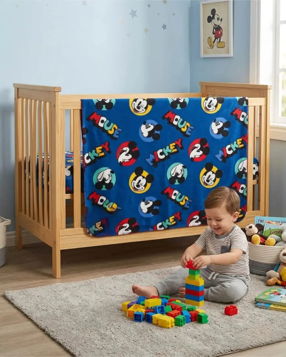 Manta Polar Infantil 115x130 cm Suave y Ligera para Cuna o Viaje 1