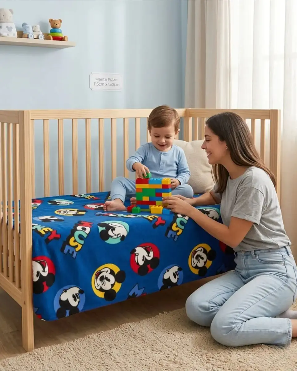 Manta Polar Infantil 115x130 cm Suave y Ligera para Cuna o Viaje 5