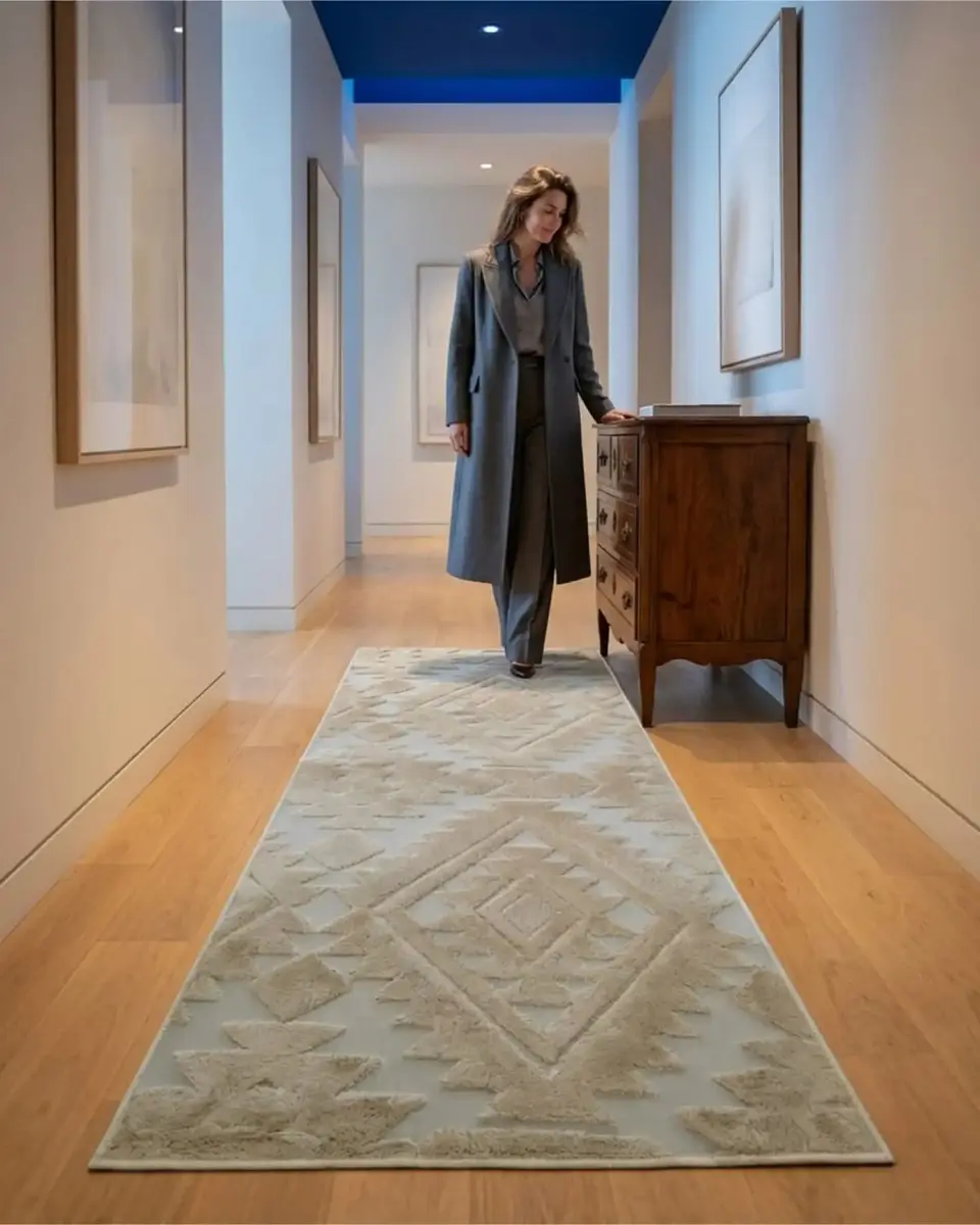Alfombra Pasillera Moderna Diseño Jacquard 60x160cm 2