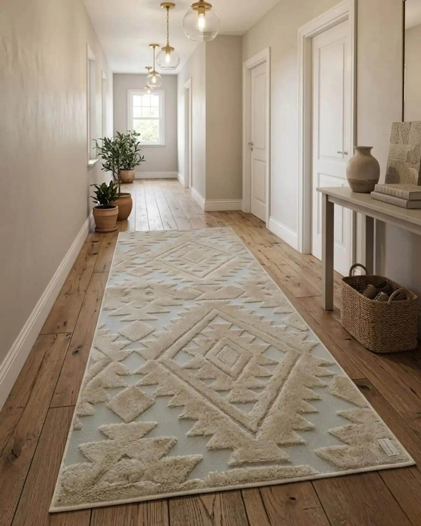 Alfombra Pasillera Moderna Diseño Jacquard 60x160cm 3