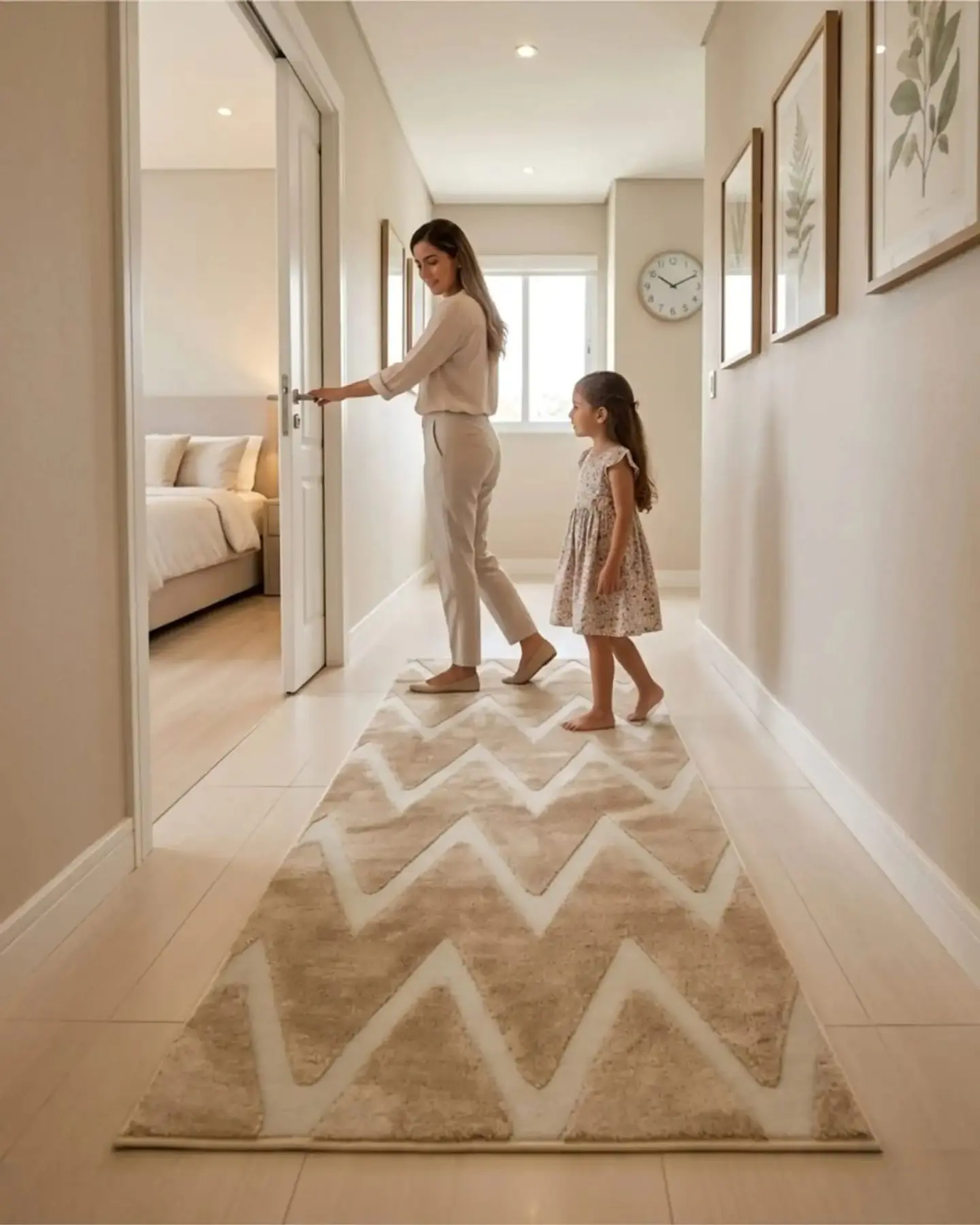 Alfombra Pasillera Moderna Diseño Jacquard 60x160cm 1