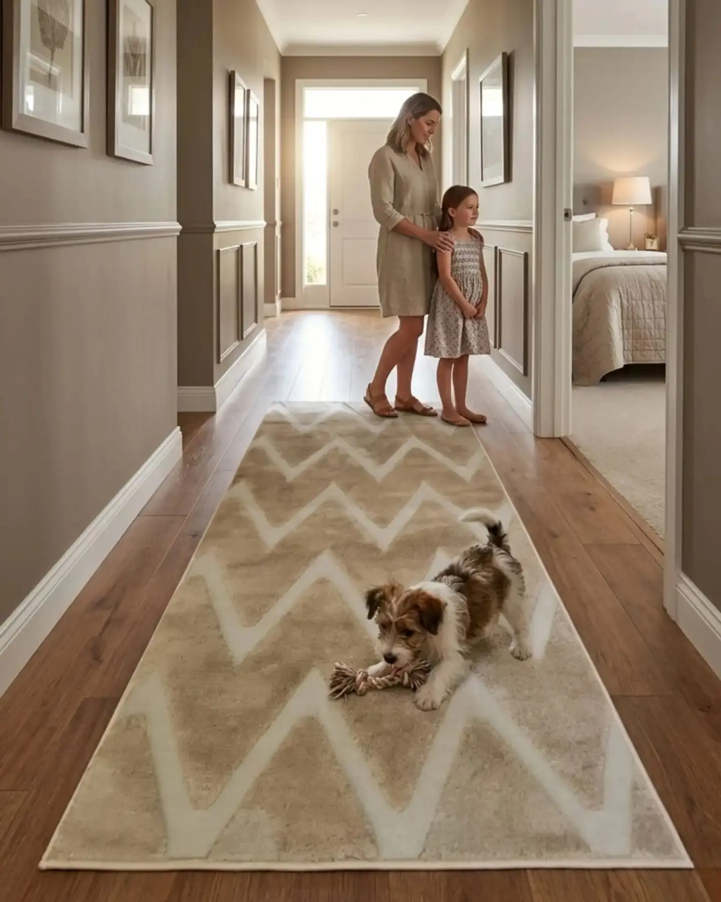 Alfombra Pasillera Moderna Diseño Jacquard 60x160cm 2