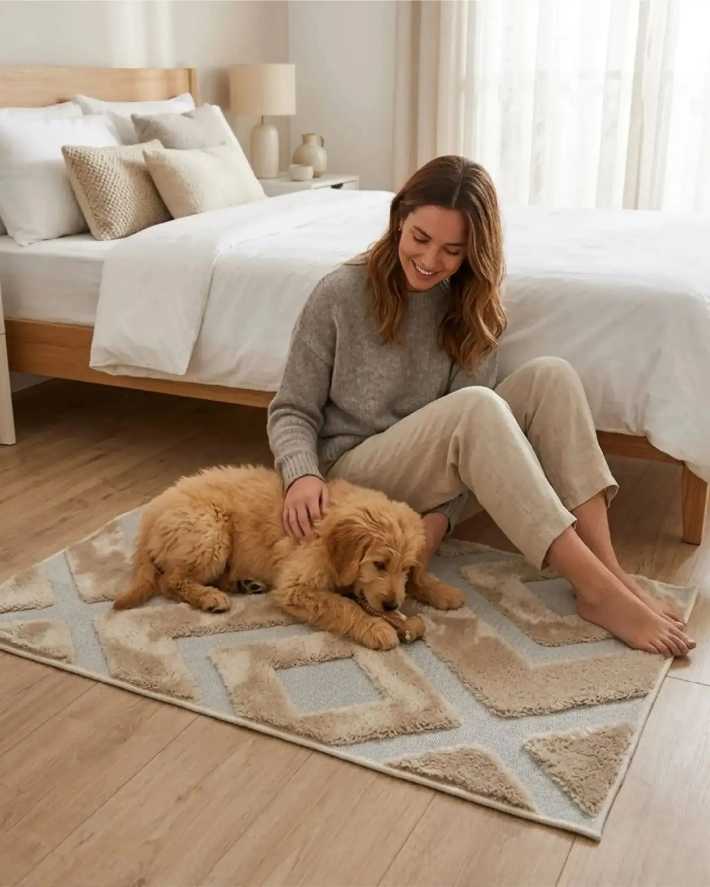 Bajada de Cama Moderna 50x80Cm Diseño Jacquard 2
