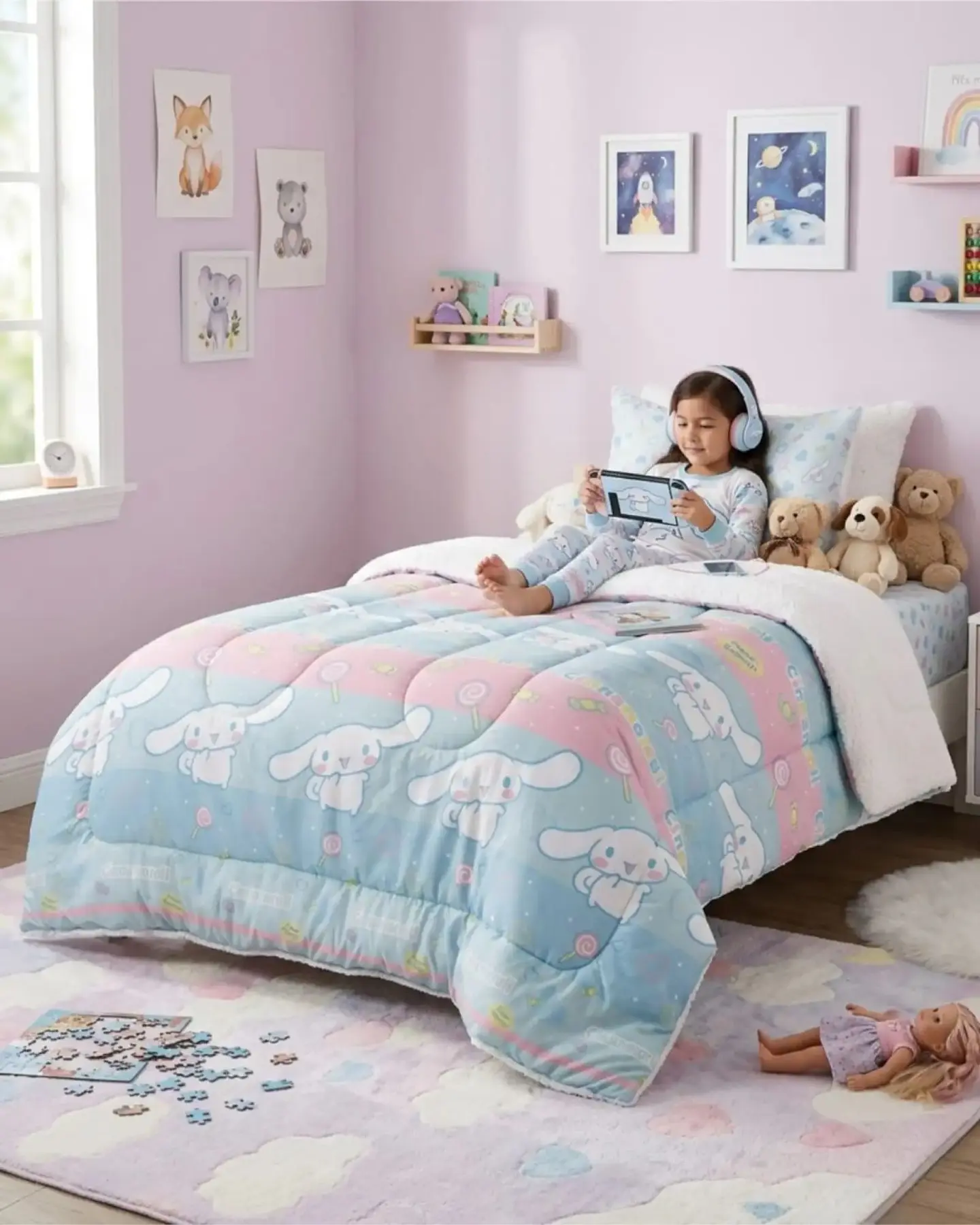 Cobertor Sherpa Infantil Premium Plaza y Media 3