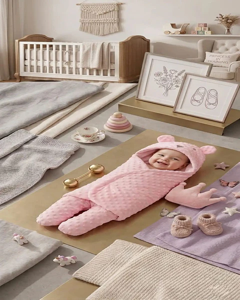 Saco De Dormir Bebé Textura Minky Extra Suave Térmico