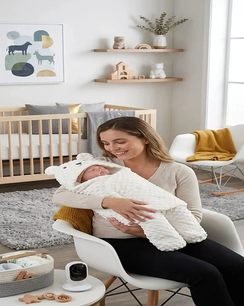 Saco De Dormir Bebé Textura Minky Extra Suave Térmico